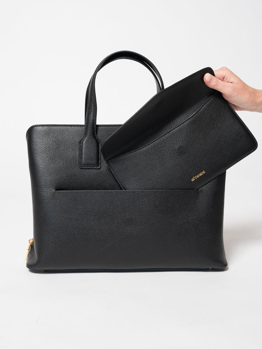 Luxury leather laptop bag | Luxe Dana – Alf the Label